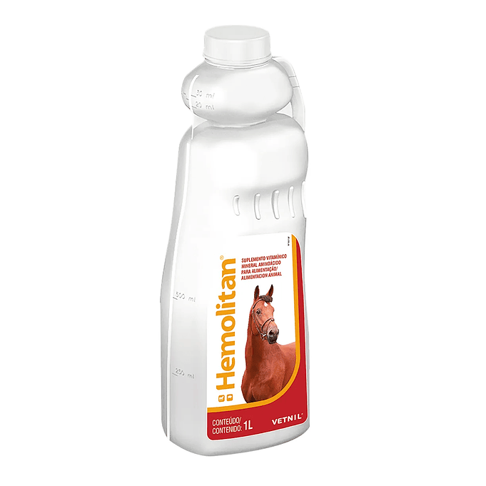 Hemolitan 1lts - Suplemento Para Equinos/bovinos/porcinos Y Lechones- Vetnil 1