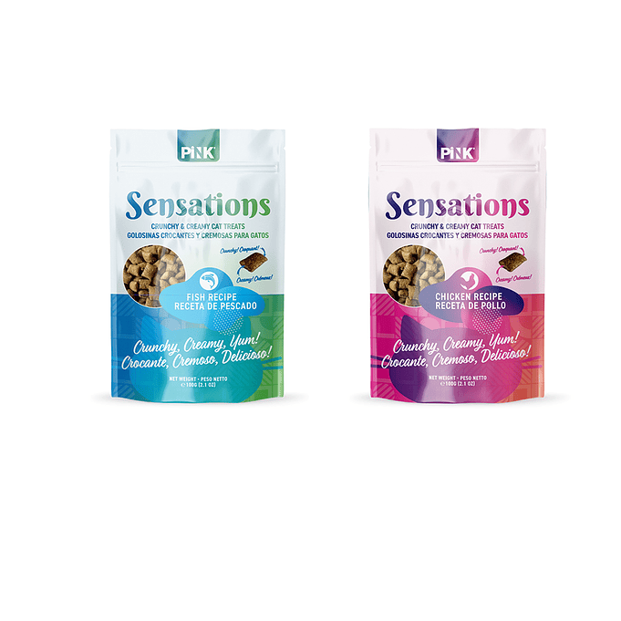 2 Snack Gato-galletas Rellena Pollo/pescado 100gr/sensations 1