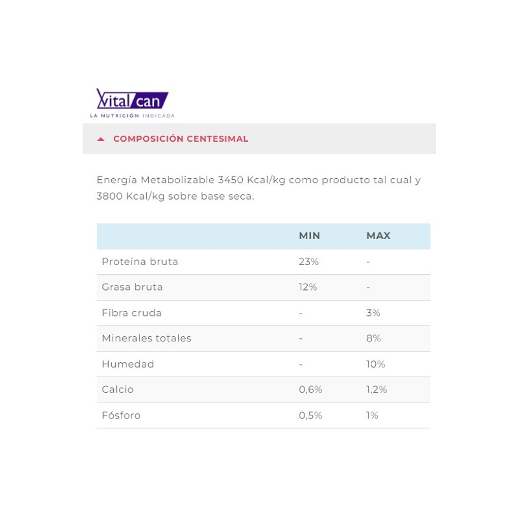 Alimento Hipoleargenico para perro 2kg-Vitalcan therapy  2