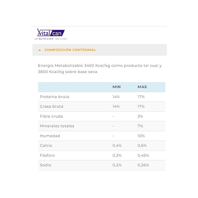 Alimento Renal para perro 2kg Vitalcan therapy 3
