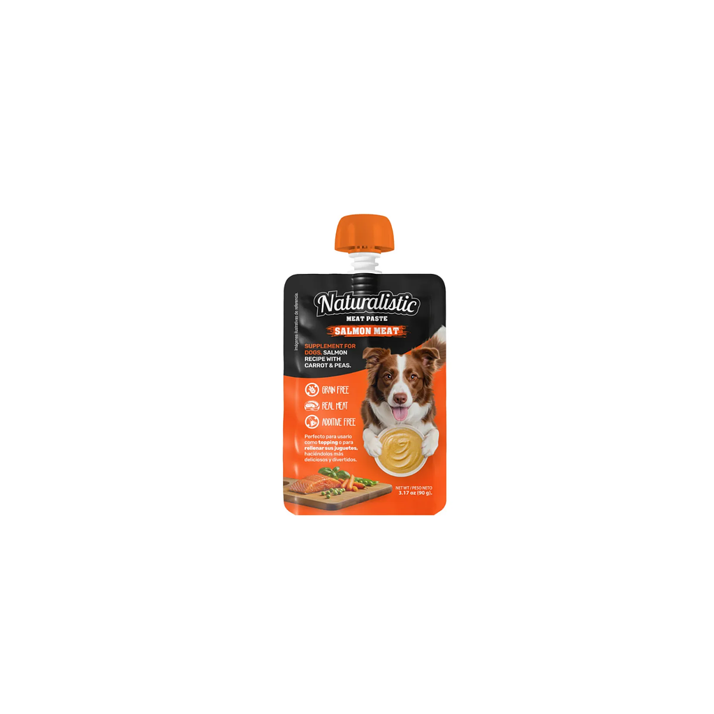 Snack para Perro-Pasta Naturalistic sabor salmon y atun 90g 1