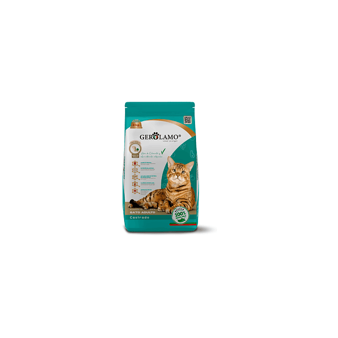 Alimento para Gatos Gerolamo Adulto Castrado/Esterilizados 8 Kilos 1
