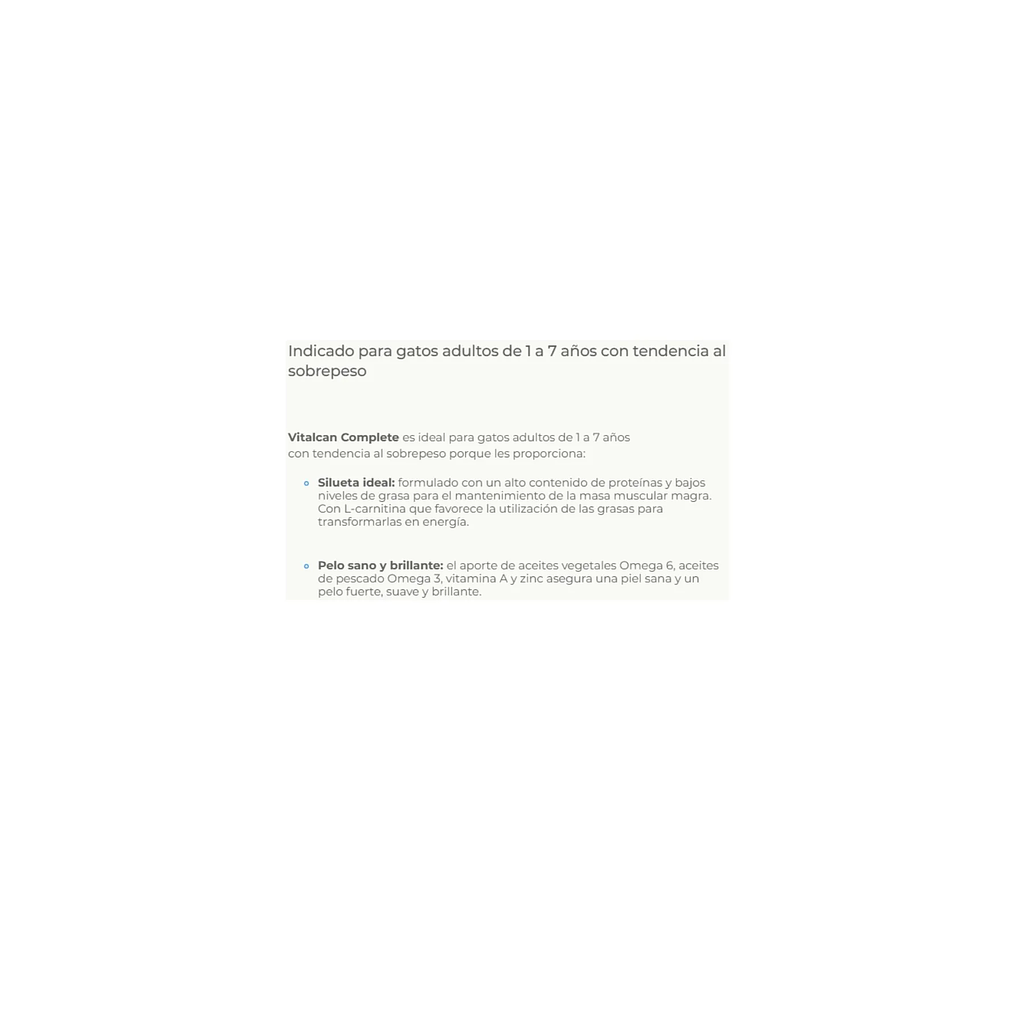 Alimento Para Gato Castrado Complete Control Peso 7,5 Kg. 4