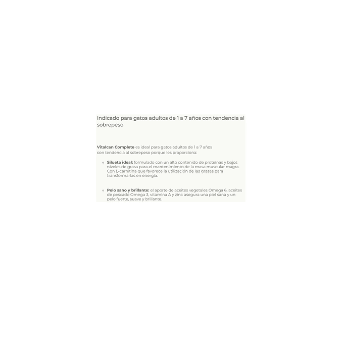 Alimento Para Gato Castrado Complete Control Peso 7,5 Kg. 4