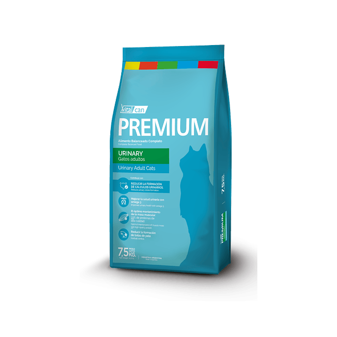 Alimento para Gato Vitalcan Premium Urinary Gato X 7.5kg 1