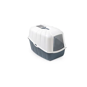 Cúpula Gato Arenero Filtro Carbón Bandeja Komoda Sanitaria Azul