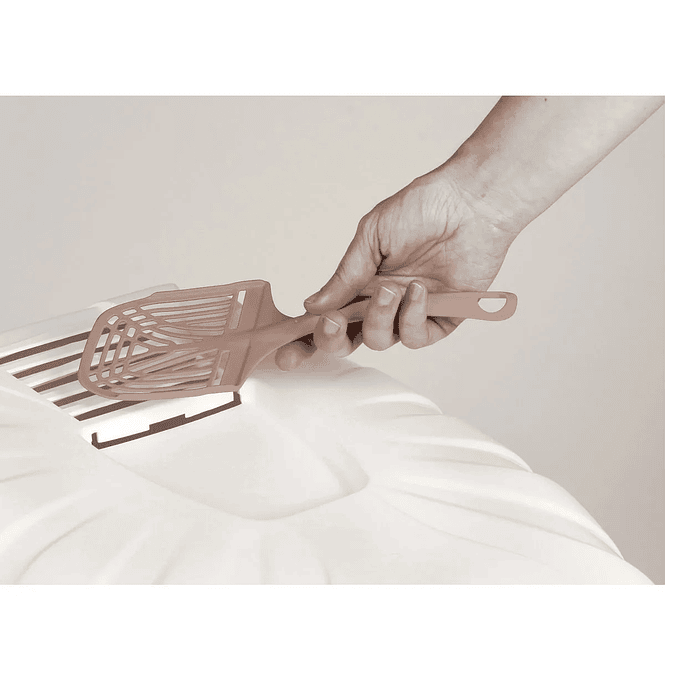 Cúpula Gato Arenero Filtro Carbón Bandeja Komoda Sanitaria Rosada 2