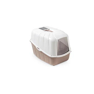 Cúpula Gato Arenero Filtro Carbón Bandeja Komoda Sanitaria Rosada