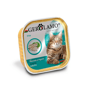 Alimento Gerolamo Paté Gato Adulto Pescado E Higado 300gr