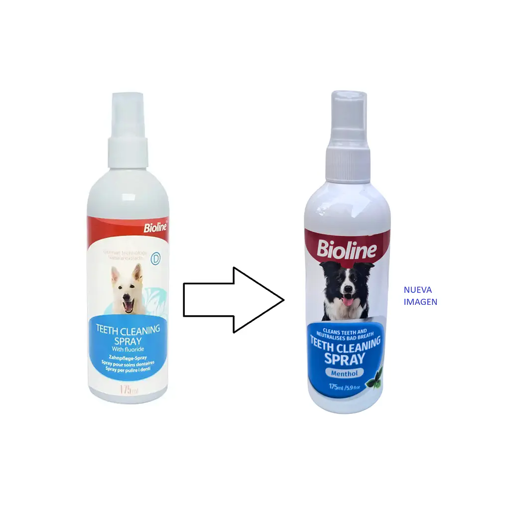 Higiene Dental Spray Bioline Bucal Para Perros 175ml 2