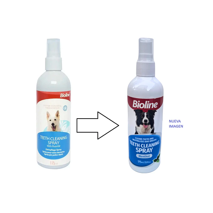 Higiene Dental Spray Bioline Bucal Para Perros 175ml 2