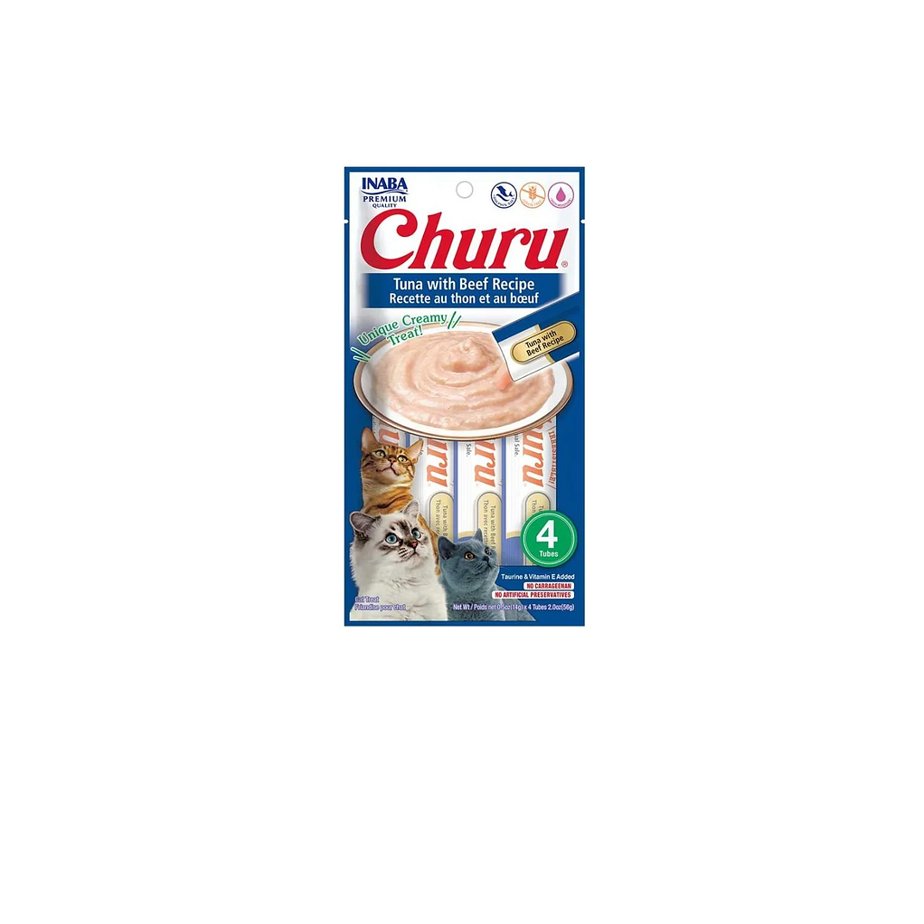 Churu Gatos Atún Con Carne 4x 14gr Inaba---Vencimiento Mayo26--- 1