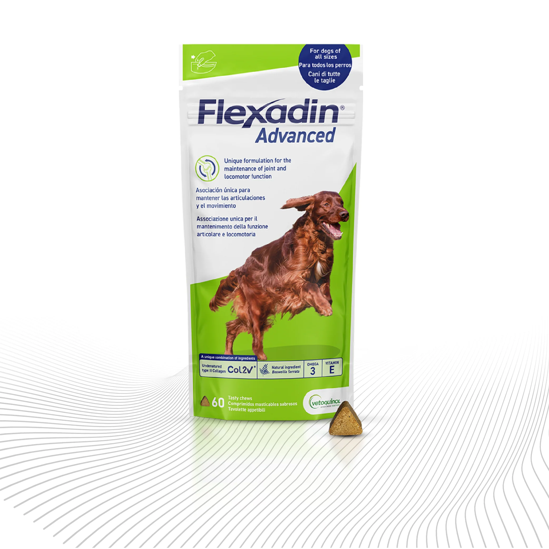 Suplemento Flexadin Advanced Con Omega 3 Para Perros+ Cimalg