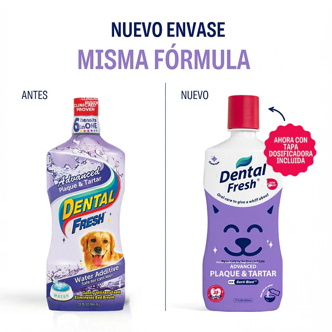 Enjuague Bucal Dental Fresh Control Placasarro Higiene Bucal Perro 503ml 4