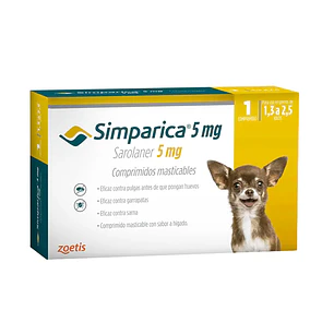 Simparica para Perros de  1.3 Kg a 2.5 Kg-- 1 Comprimido –