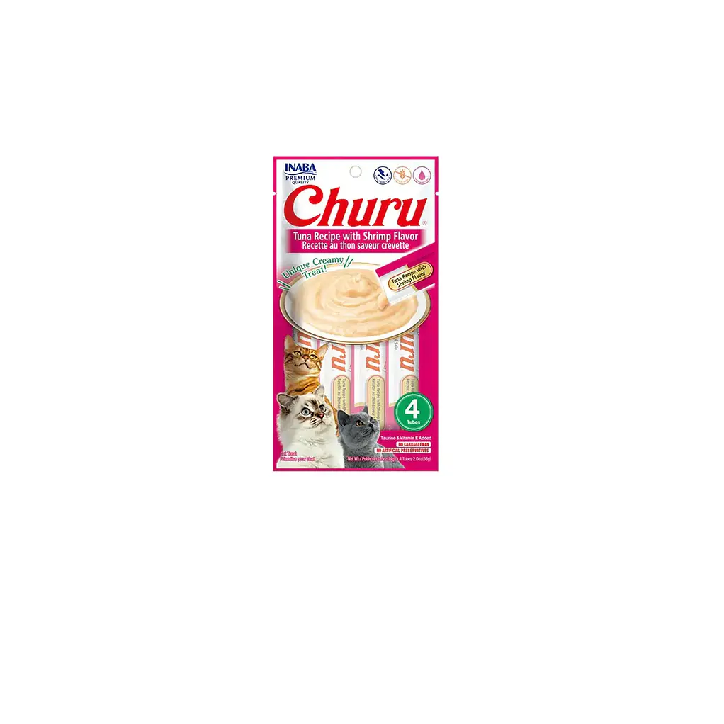 Churu Atun con camaron 56 gr Gato---VENCIMIENTO JULIO 2026 1