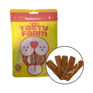 Snack para perros-Rebanadas De Pollo Xl 400 Grs Tasty Farm