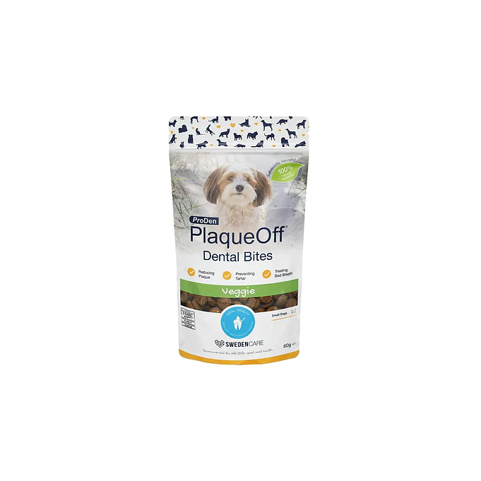 Plaqueoff Snack Bites Cuidado Dental Perros Pequeños 60g 1