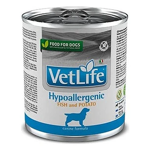 6x Vet Life Perro Hipoalergénico Pescado/potato Lata 300 Gr