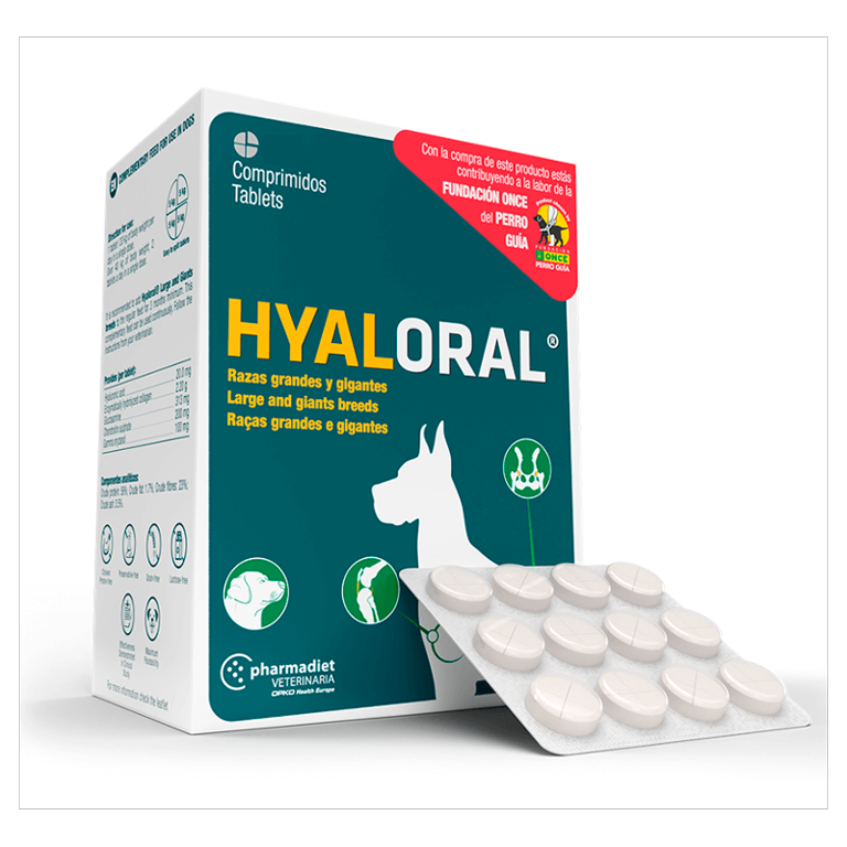 Hyaloral raza grande (12 comprimidos)