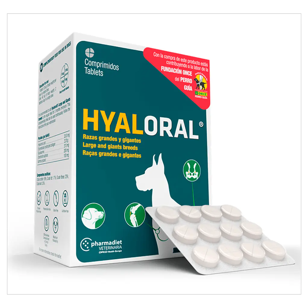 Hyaloral Raza Grande 12 comprimidos Blister- Pharmadiet 1