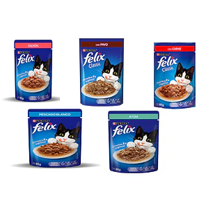 15 Sobres De Felix Mix De Sabores 85gr C/u