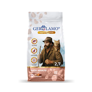 Alimento para Gatos Adulto Castrado/Esterilizados 2.7 Kilos- Gerolamo 