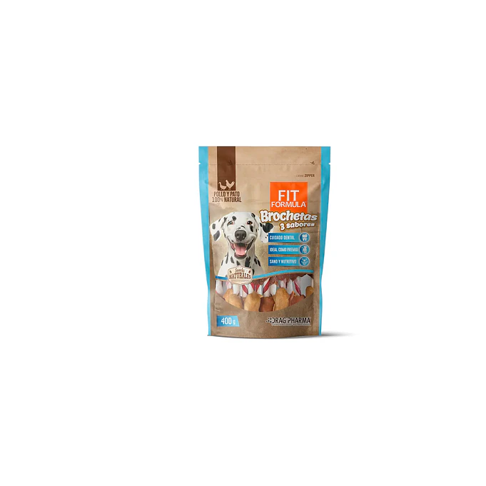 Snack para Perro- Brochetas 3 Sabores Pollo Y Pato 400gr Fit Fórmula 1