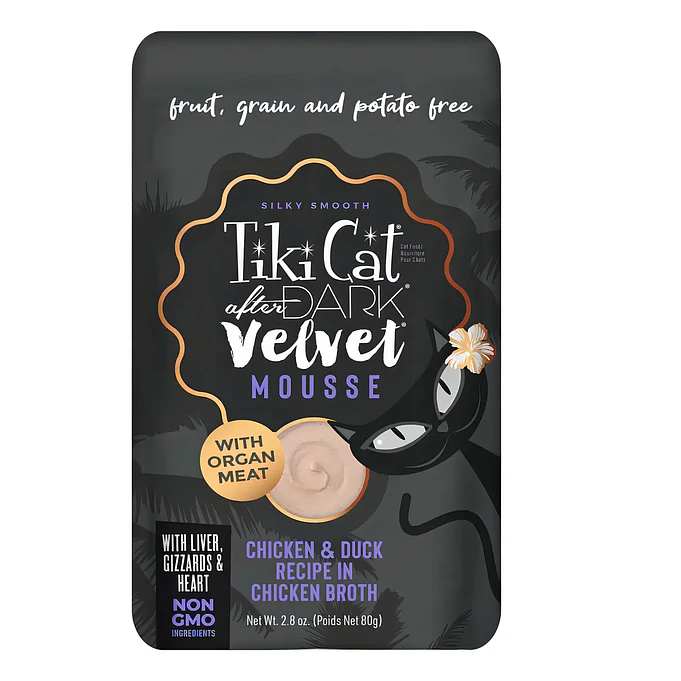 Tiki Cat Mousse de Pollo Pato Gato 80g  1