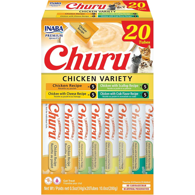 Churu Variedades de 20 Unidades de Pollo 280gr 1