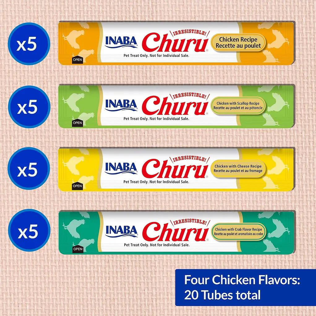 Churu Variedades de 20 Unidades de Pollo 280gr 2
