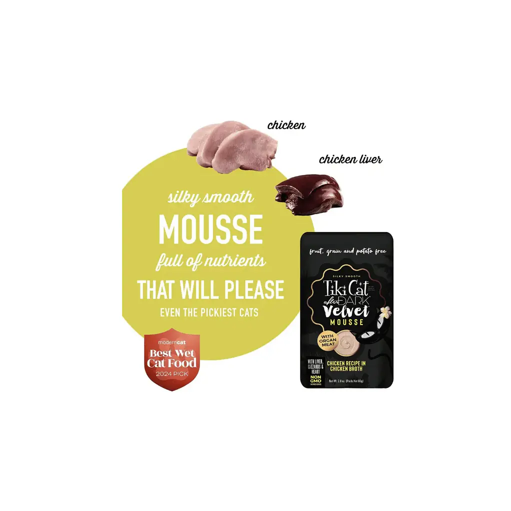 Snack para Gato Tiki Cat Mousse de Pollo 80gr 3