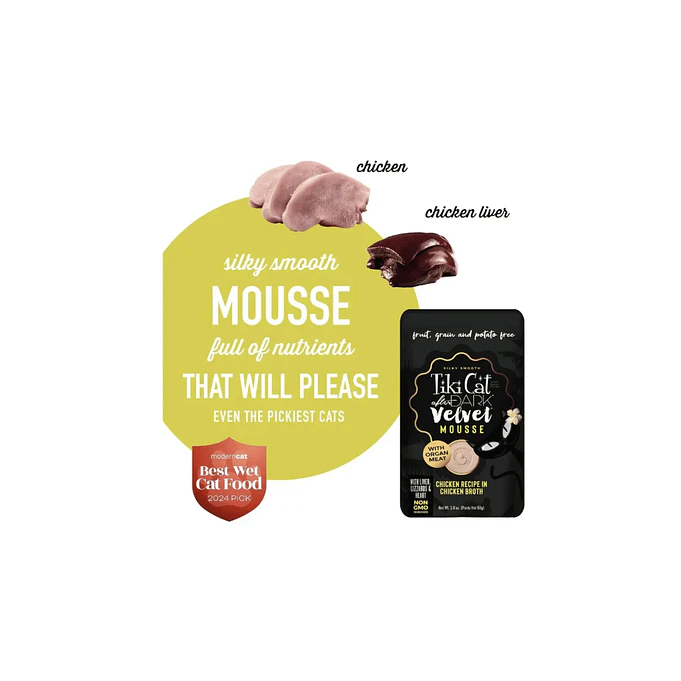 Snack para Gato Tiki Cat Mousse de Pollo 80gr 3
