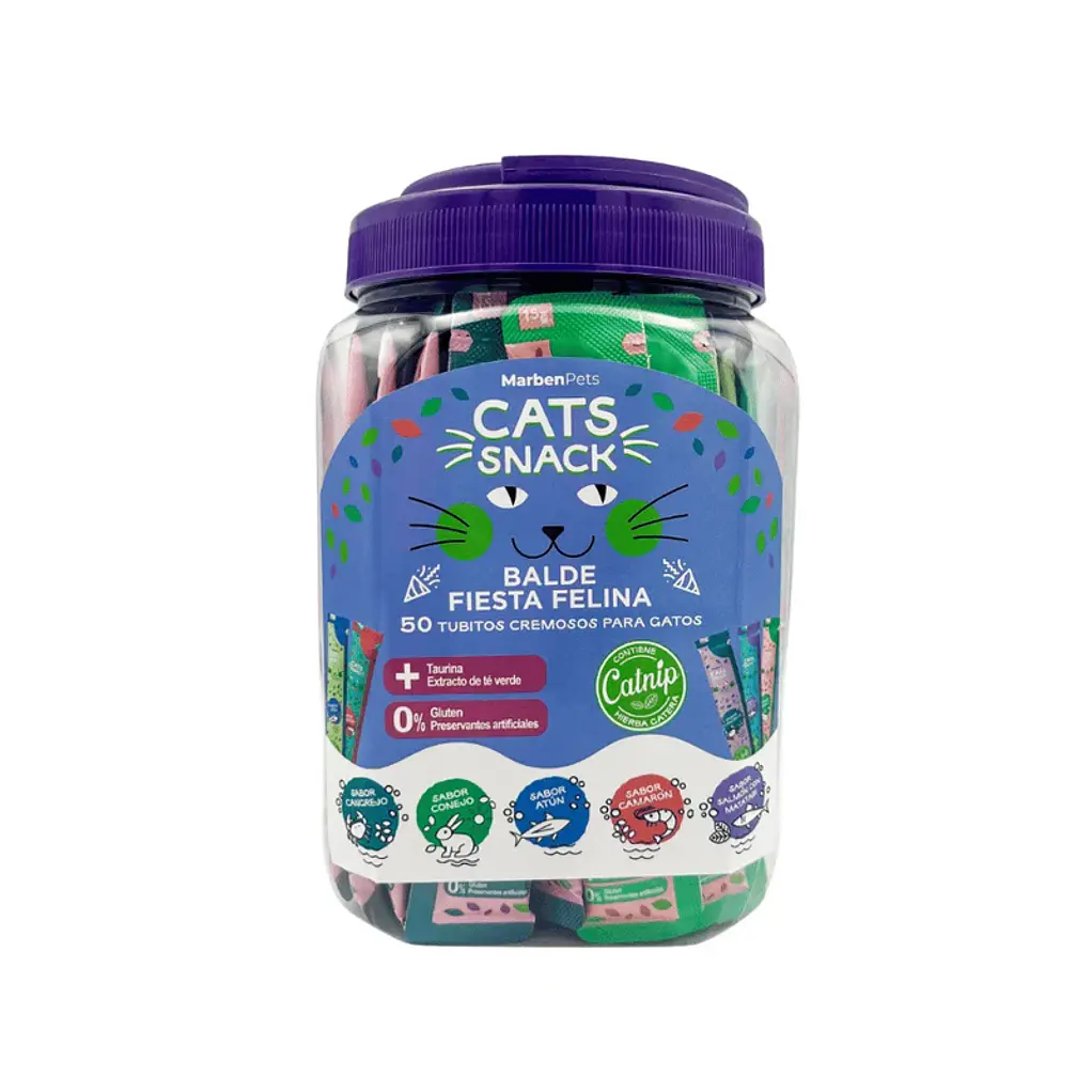 Snack para Gatos- Balde cremosos Churu Cats Snack 50pcs 750gr 1