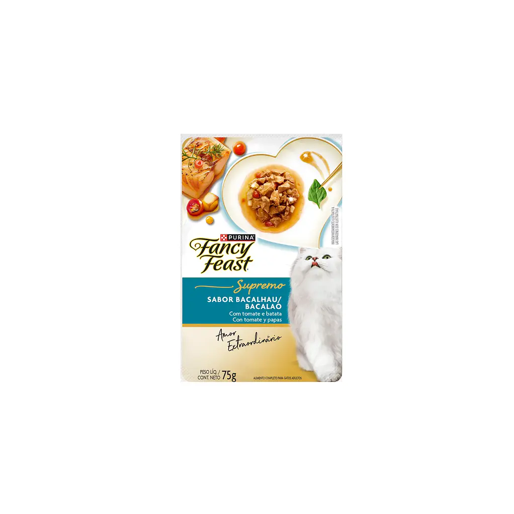  15 Sobres X 85g Alimento Fancy Feast Bacalao Supremo 1