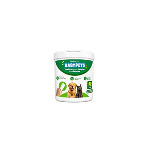 Toallitas Para Limpiar Los Dientes 50un Marben Pets Menta Verde