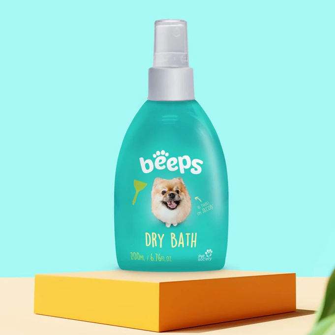 Shampoo Seco para Perros Beeps Dry Bath 200 ml 3