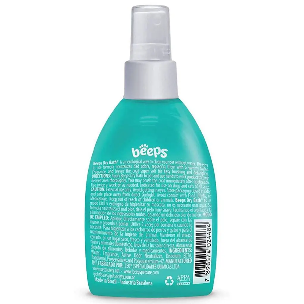Shampoo Seco para Perros Beeps Dry Bath 200 ml 2