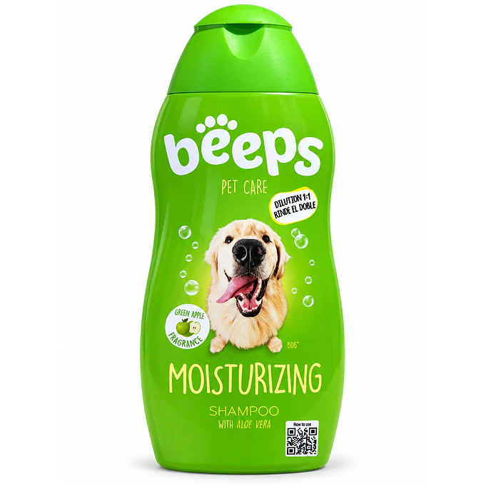 Shampoo Beeps Hidratante con Aloe Vera para perros - 502ml 1