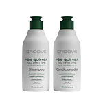 Set Shampoo + Acondicionador Post Química Aloe Vera Keratin 300 Ml