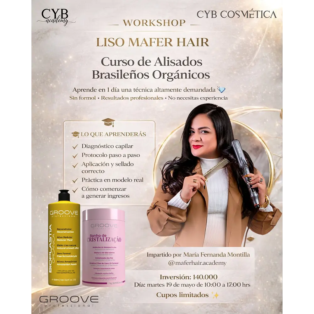 WorkShop de Alisados Orgánicos LISO MAFERHAIR