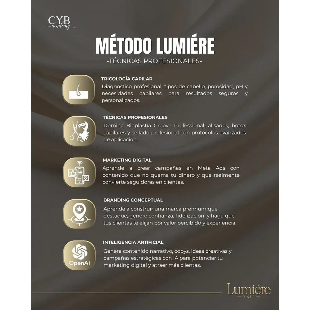 Curso de Alisados Intensivo Lumiére Hair