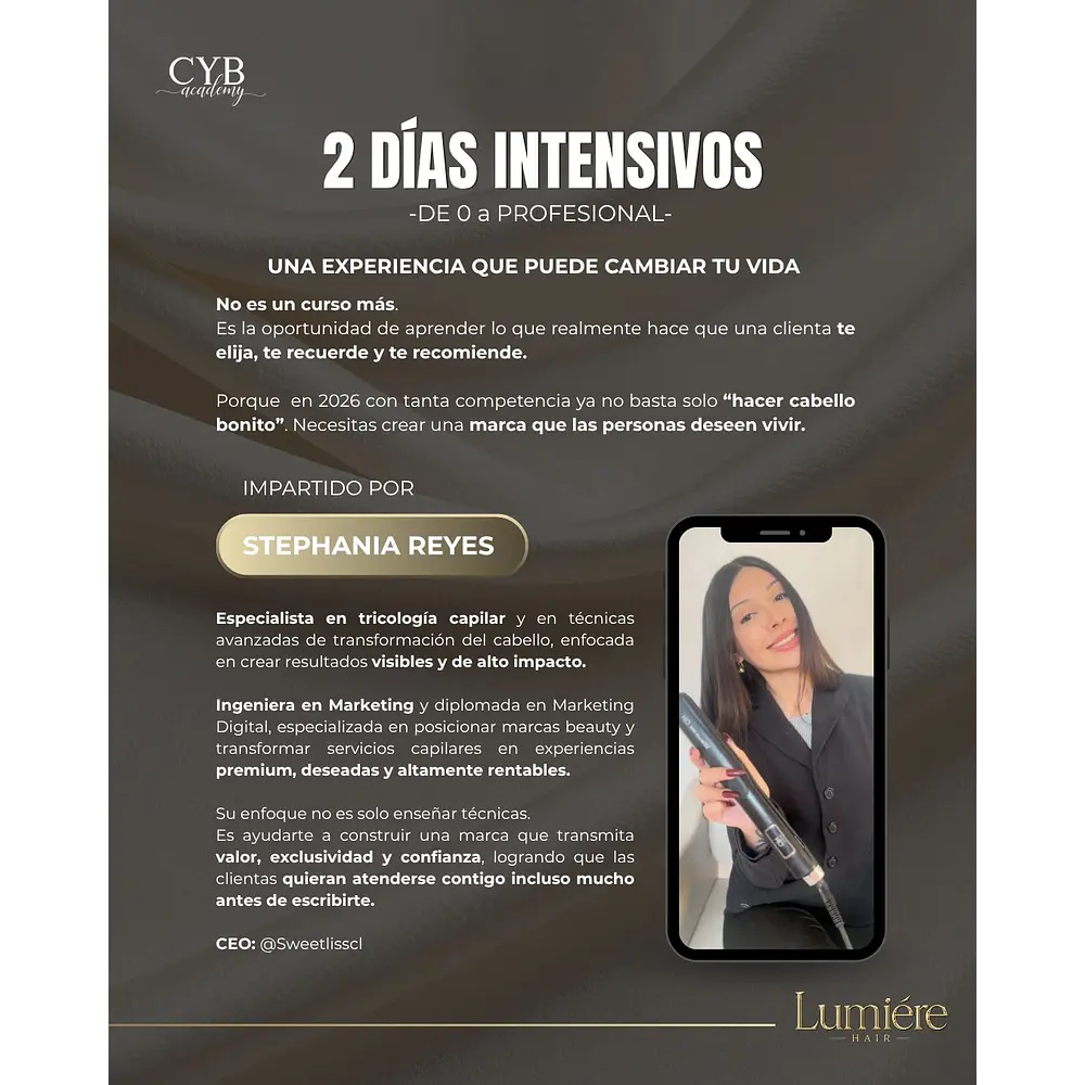 Curso de Alisados Intensivo Lumiére Hair