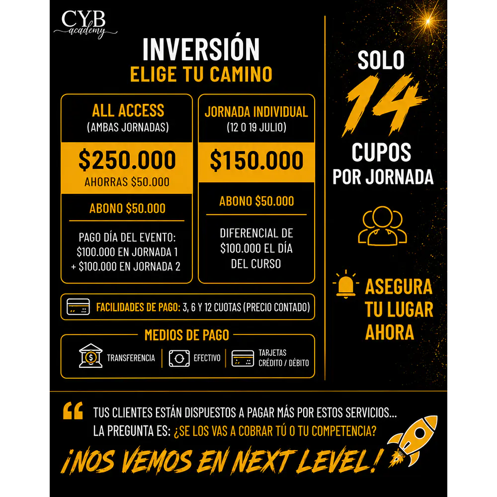 NEXT LEVEL | Masterclass de Alta Facturación para Barberos