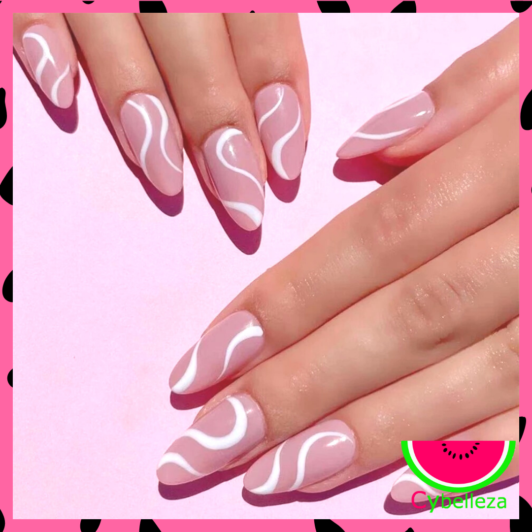 4 modelo Uñas Press On Cybelleza