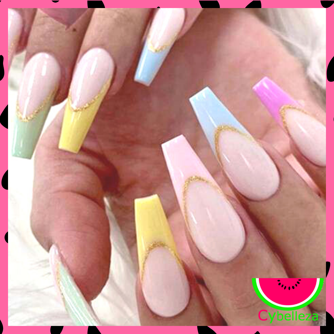 7 modelo Uñas Press On Cybelleza