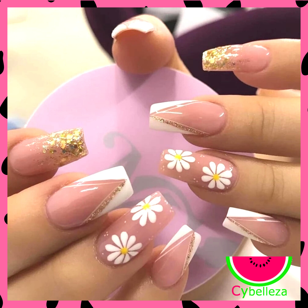 8 modelo Uñas Press On Cybelleza