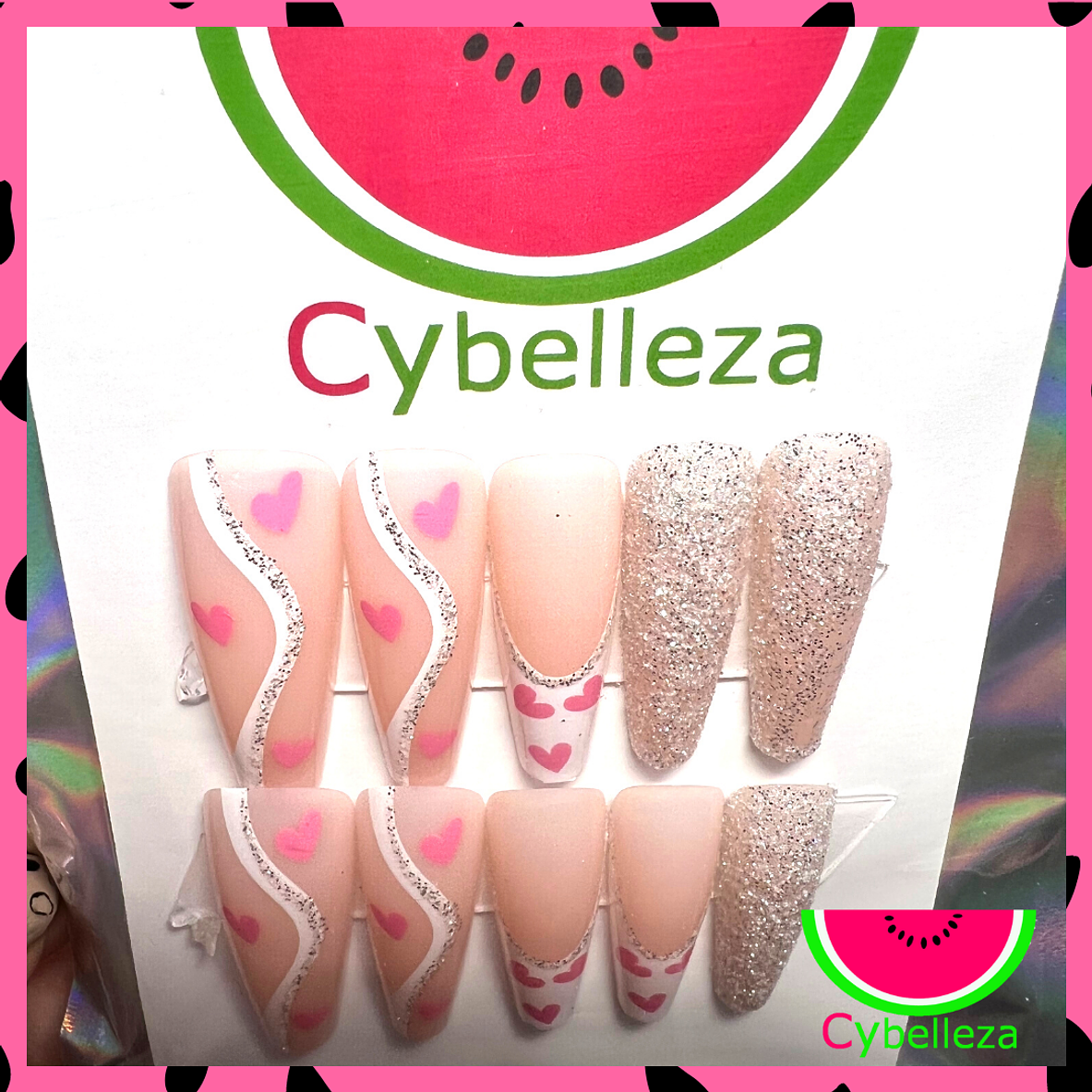 9 modelo Uñas Press On Cybelleza  1