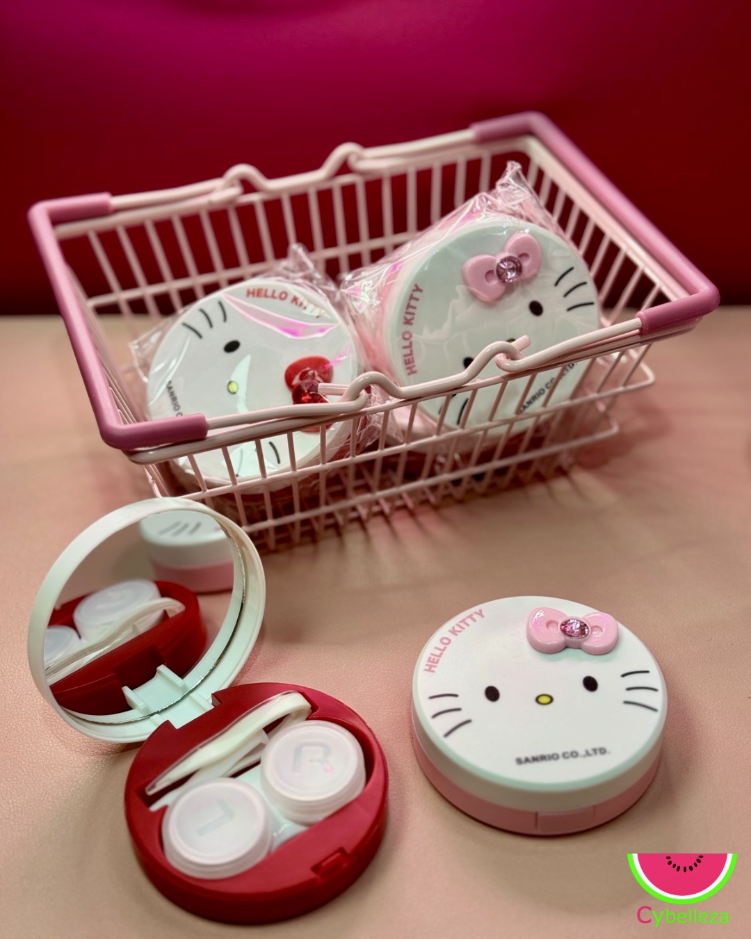 Estuche Hello kitty redondo