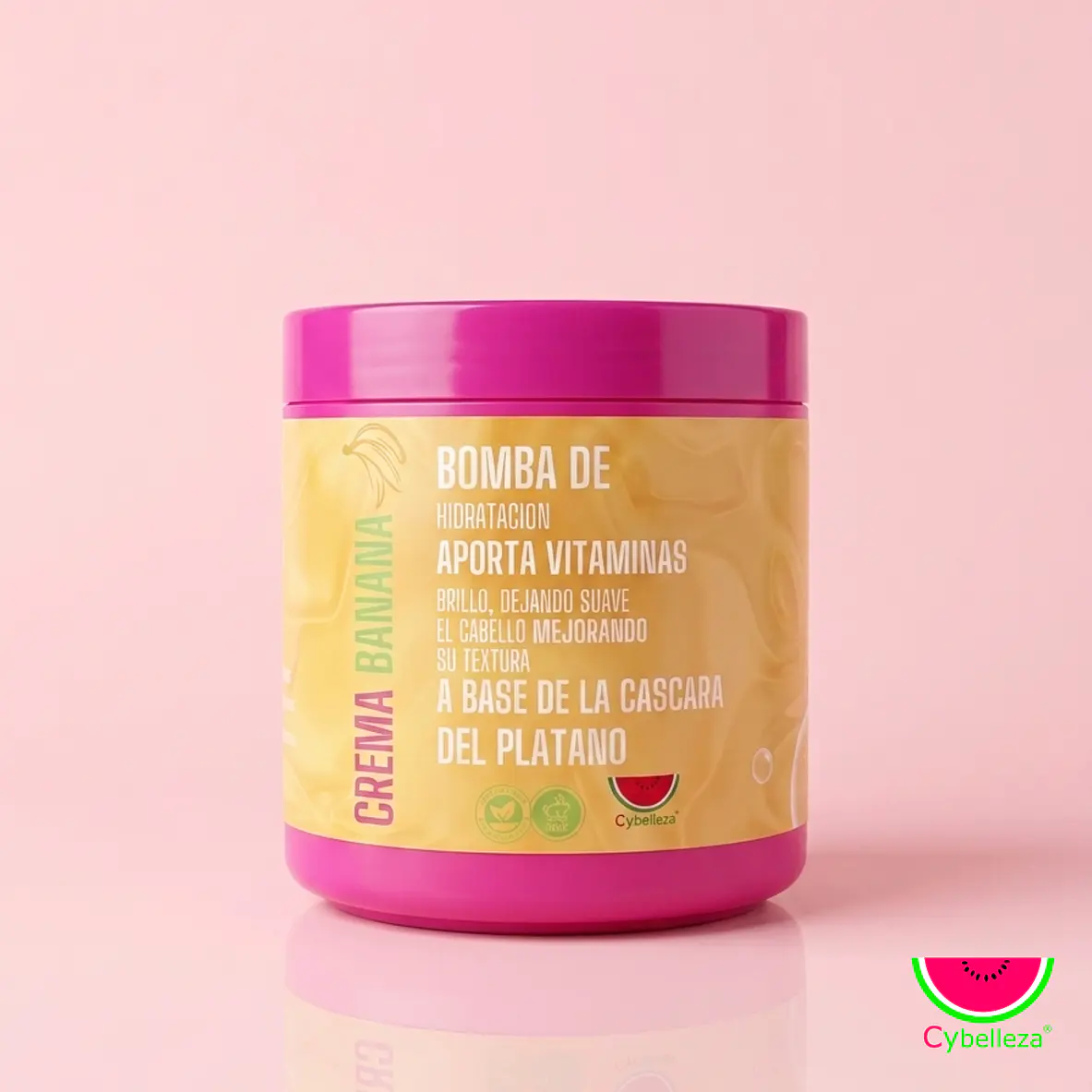 Crema bomba capilar de banana Cybelleza  1